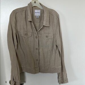 Tommy Bahama two palms raw edge jacket